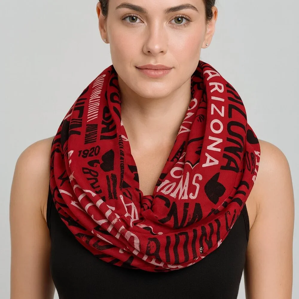 Arizona Cardinals infinity‎ scarf